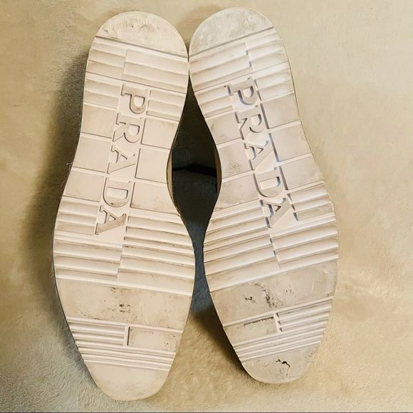Authentic Prada Striped Platform Creepers - Picture 15 of 16